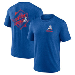 New England Patriots Diamond Scroll Tri-Blend T-Shirt