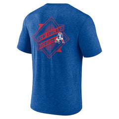 New England Patriots Diamond Scroll Tri-Blend T-Shirt