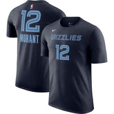 Ja Morant Memphis Grizzlies Icon 2022/23 Name & Number T-Shirt Online