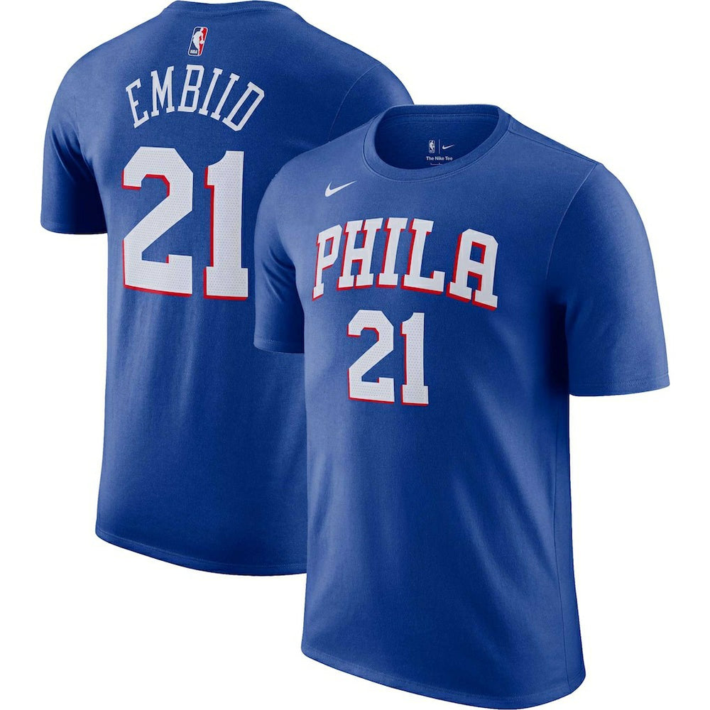 Joel Embiid Philadelphia 76ers Icon 2022/23 Name & Number T-Shirt On Sale