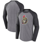 Ottawa Senators Fanatics Special Edition Long Sleeve Tri-Blend Raglan T-Shirt Sale