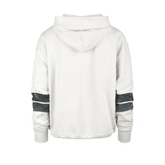 Brooklyn Nets '47 Women's Emerson Stripe Cropped Pullover Hoodie On Sale