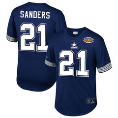Dallas Cowboys Mitchell & Ness Deion Sanders Retired Player Name & Number Mesh Top