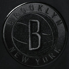 Brooklyn Nets Pro Standard Triple Black Gloss Logo Shorts for sale For Sale