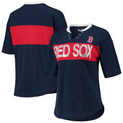 Boston Red Sox Touch Women's Lead Off Notch Neck T-Shirt | MLB On Sale