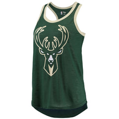 Milwaukee Bucks G-III Sports by Carl Banks Women's Showdown Scoop-Neck Racerback Tank Top Discount