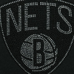 Brooklyn Nets DKNY Sport Women's Carrie Rhinestone Pullover Sweatshirt On Sale