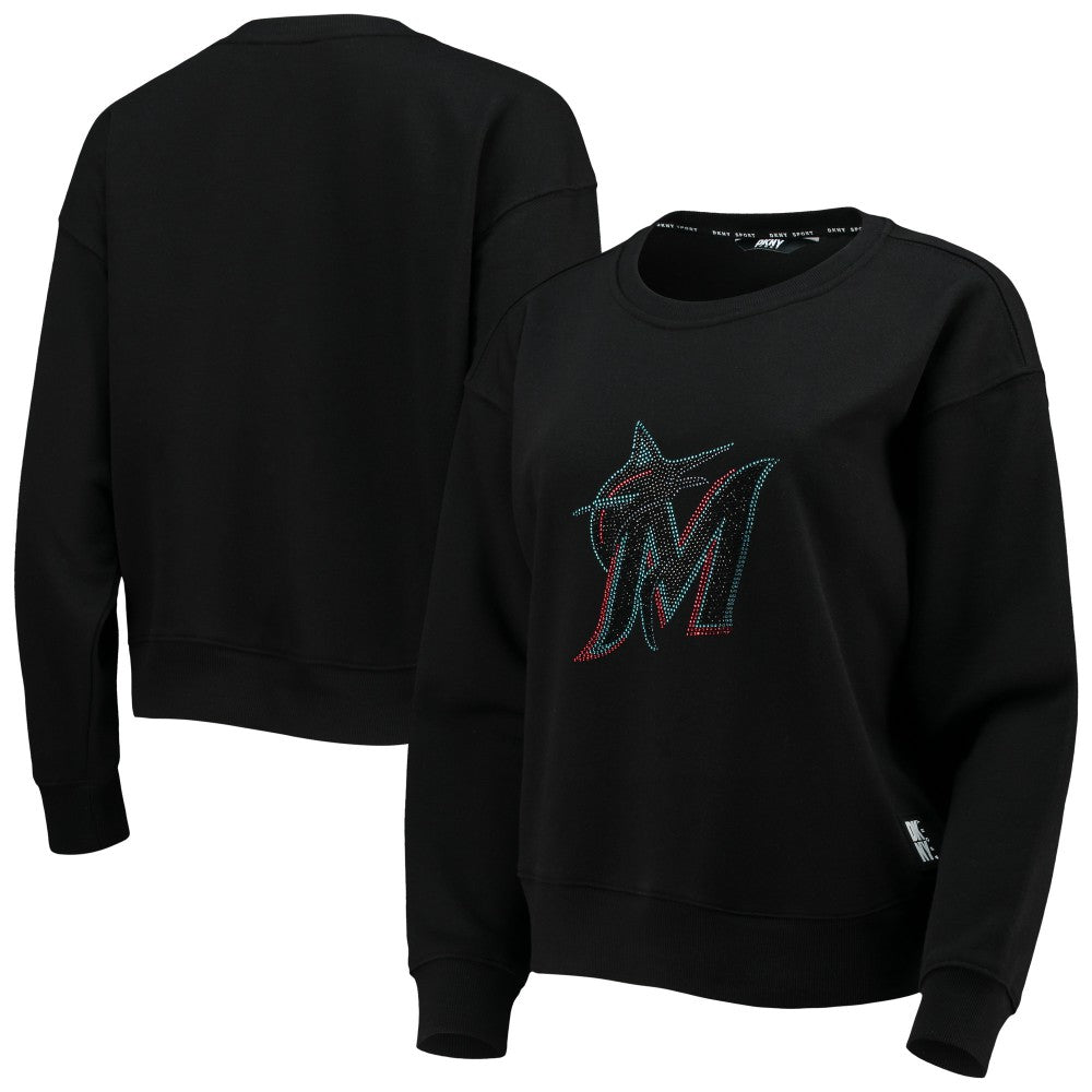 Miami Marlins DKNY Sport Women's Carrie Pullover Sweatshirt | MLB Online
