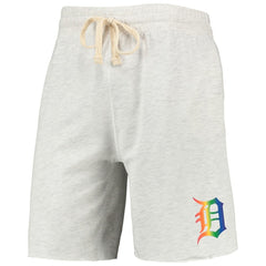 Detroit Tigers Concepts Sport Mainstream Logo Terry Tri-Blend Shorts | MLB Outlet