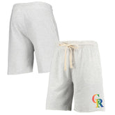 Colorado Rockies Concepts Sport Mainstream Logo Terry Tri-Blend Shorts | MLB Sale