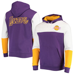Los Angeles Lakers Hardwood Classics Fusion 2.0 Colorblock Pullover Hoodie Online