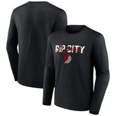 Portland Trail Blazers Tip-Off Long Sleeve T-Shirt New