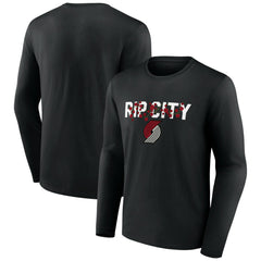 Portland Trail Blazers Tip-Off Long Sleeve T-Shirt New