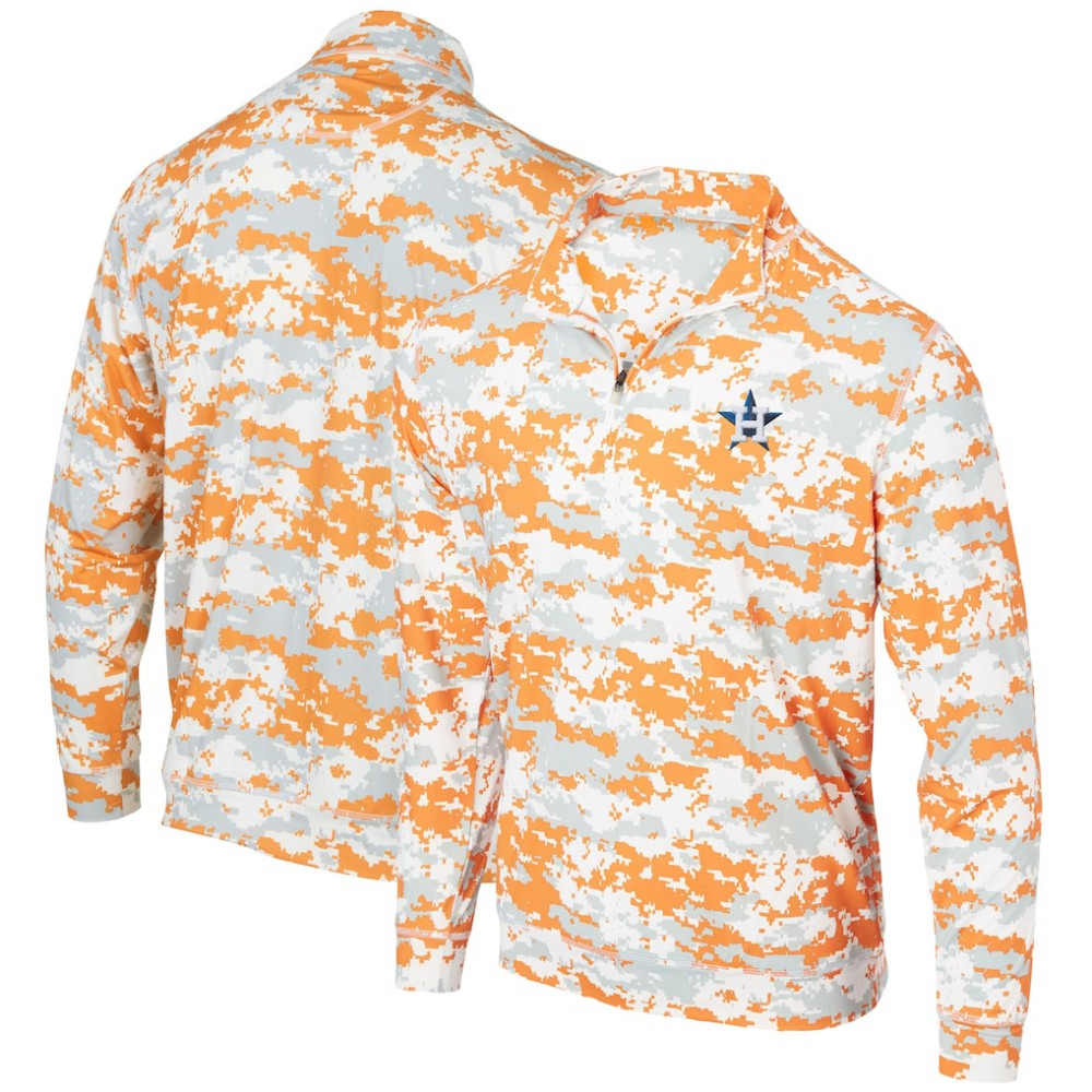 Houston Astros Digital Camo Performance Quarter-Zip Pullover Jacket | MLB US