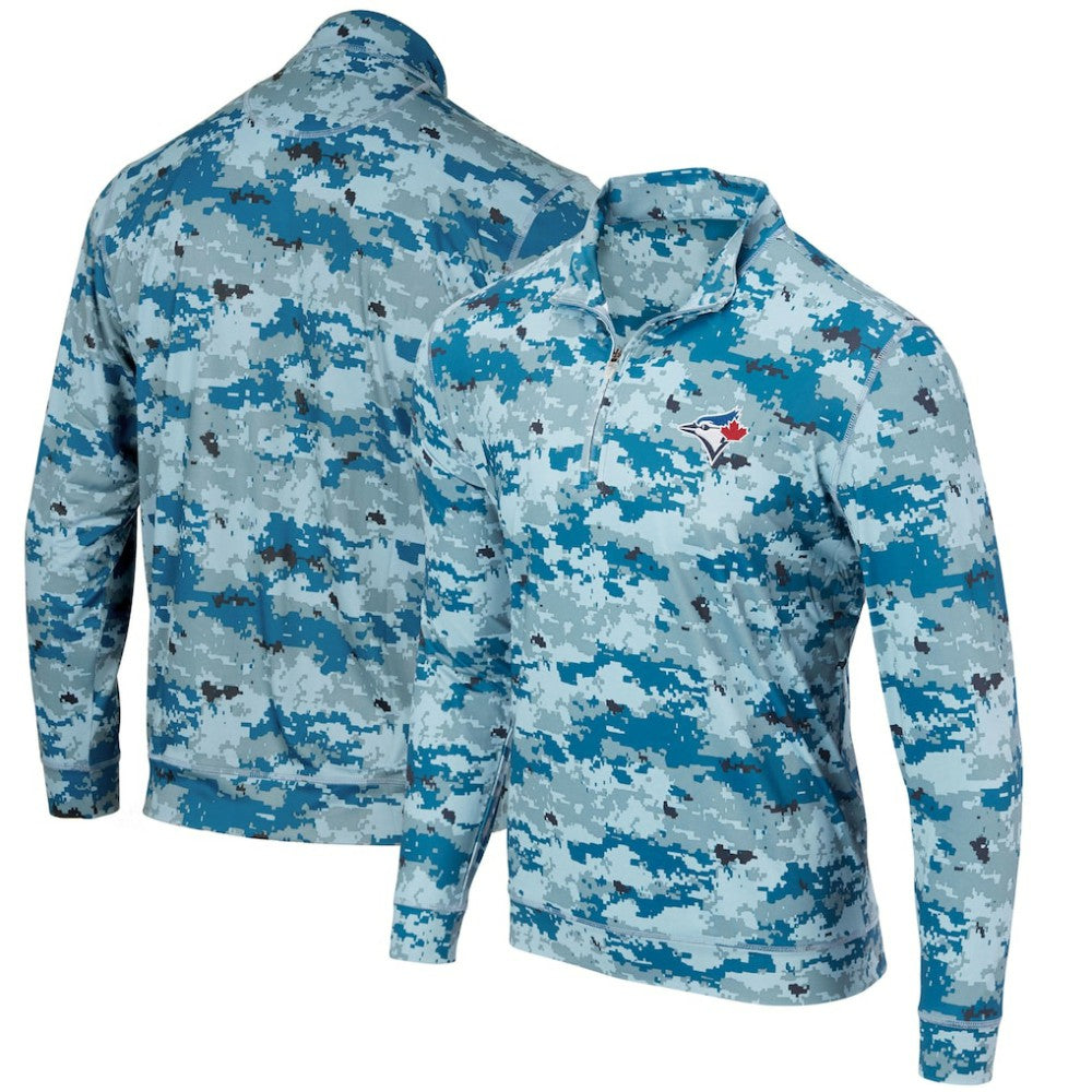 Toronto Blue Jays Digital Camo Performance Quarter-Zip Pullover Jacket | MLB Discount