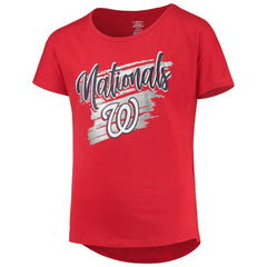 Washington Nationals Girls Youth Dream Scoop-Neck T-Shirt | MLB New