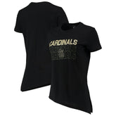St. Louis Cardinals Levelwear Women's Birch Delta Asymmetrical T-Shirt | MLB Shop