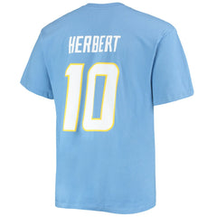 Los Angeles Chargers Fanatics Justin Herbert Big & Tall Player Name & Number T-Shirt