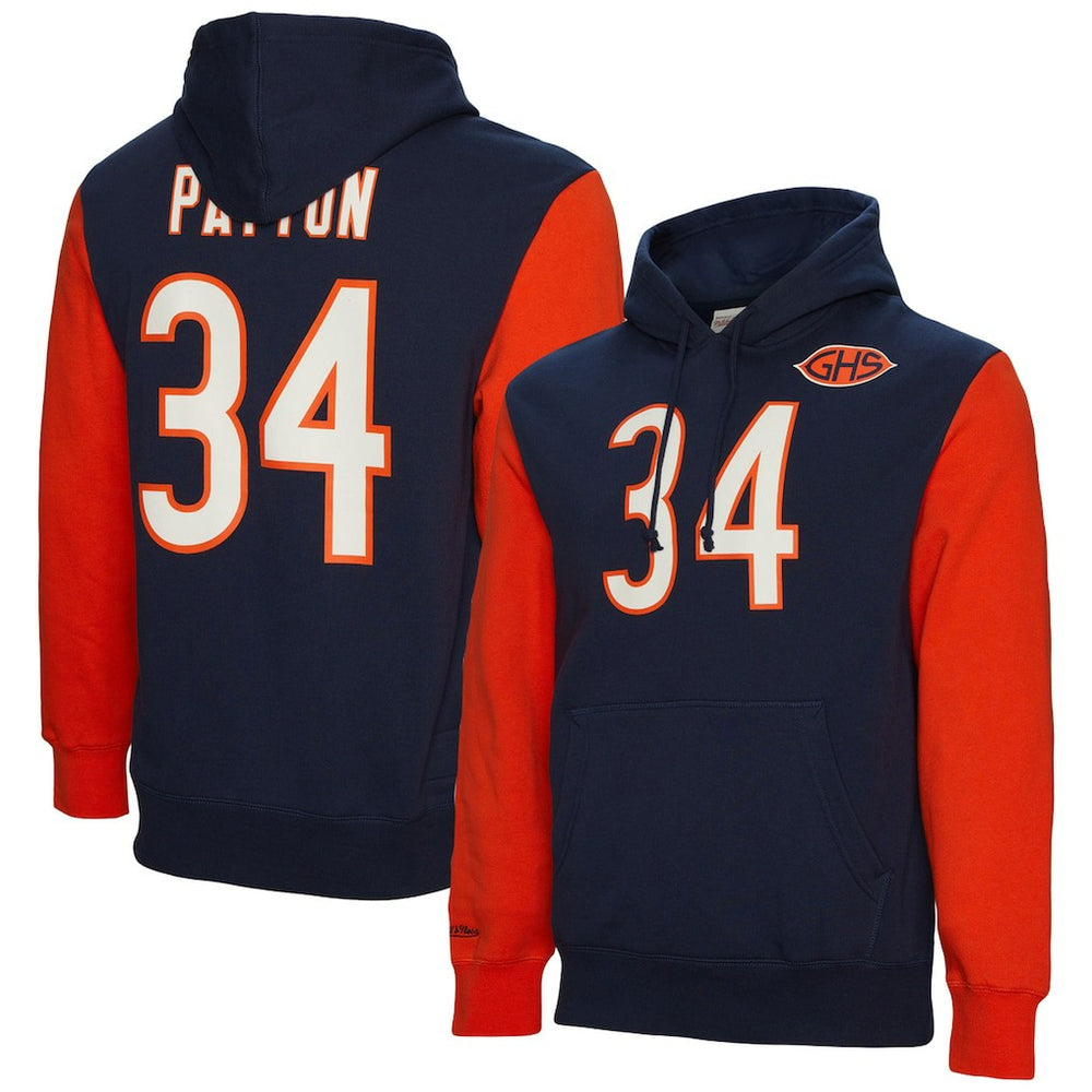 Chicago Bears Mitchell & Ness Walter Payton Retired Player Name & Number Pullover Hoodie