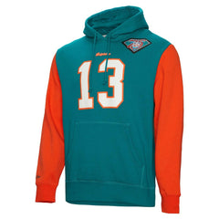 Miami Dolphins Mitchell & Ness Dan Marino Retired Player Name & Number Pullover Hoodie