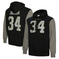 Las Vegas Raiders Mitchell & Ness Bo Jackson Retired Player Name & Number Pullover Hoodie
