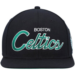Boston Celtics Hardwood Classics Script 2.0 Snapback Hat For Sale