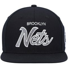 Brooklyn Nets Hardwood Classics Script 2.0 Snapback Hat Discount