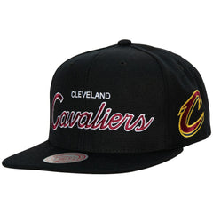 Cleveland Cavaliers Hardwood Classics Script 2.0 Snapback Hat sale Discount