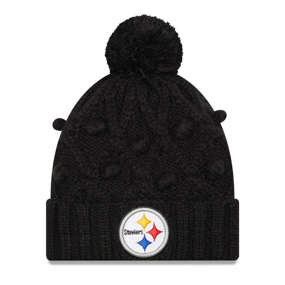 Pittsburgh Steelers New Era Women's Toasty Cuffed Knit Hat with Pom