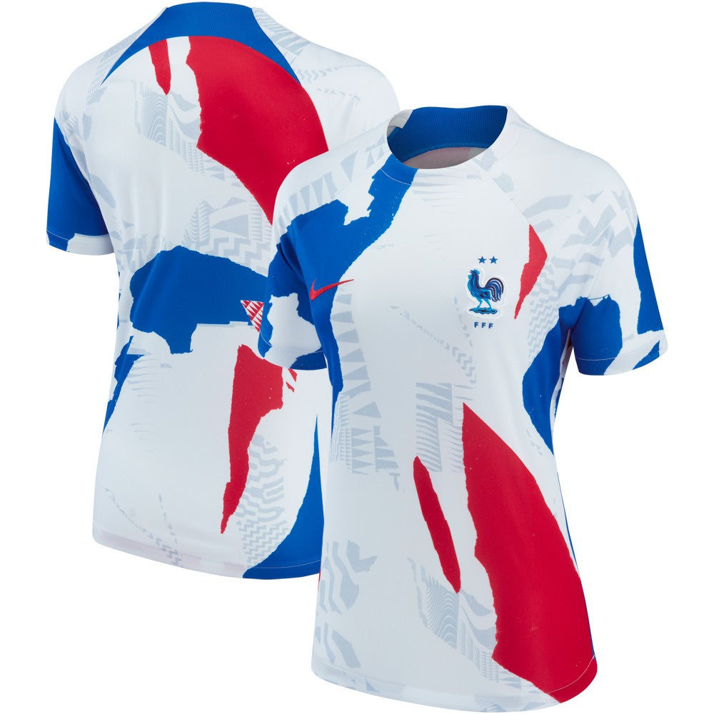 France National Team Women's 2022 Pre-Match Top White - Nike