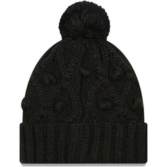 Pittsburgh Steelers New Era Girls Youth Toasty Cuffed Knit Hat with Pom