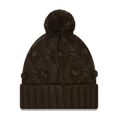 Cleveland Browns New Era Girls Youth Toasty Cuffed Knit Hat with Pom