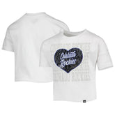 Colorado Rockies New Era Girls Youth Flip Sequin Heart Crop Top | MLB Online