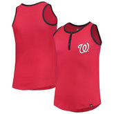 Washington Nationals New Era Girls Youth Henley Tank Top | MLB Sale