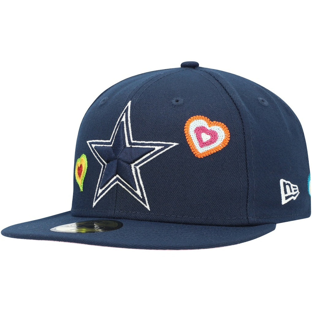 Dallas Cowboys New Era Chain Stitch Heart 59FIFTY Fitted Hat
