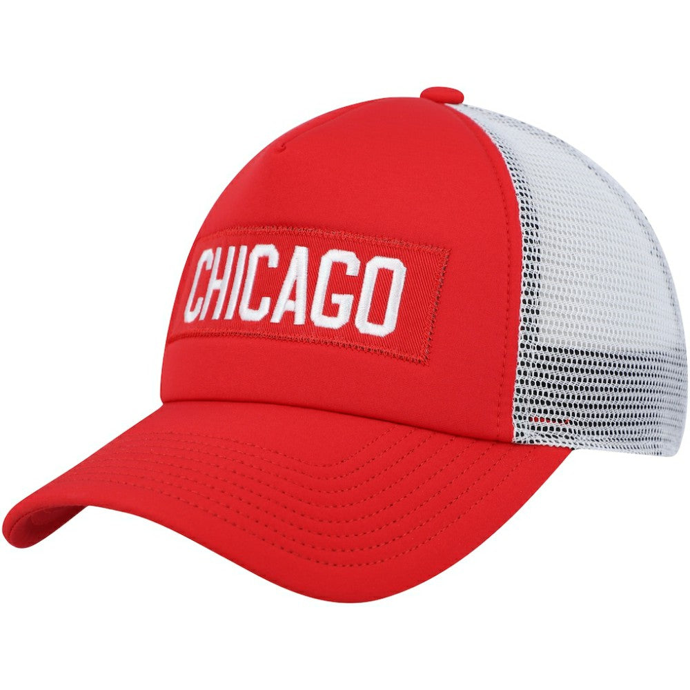 Chicago Blackhawks adidas Team Plate Trucker Snapback Hat Sale
