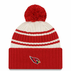 Arizona Cardinals New Era 2022 Sideline Sport Cuffed Pom Knit Hat