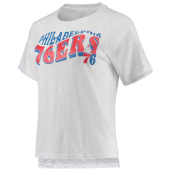 Philadelphia 76ers Concepts Sport Women's Resurgence Slub Burnout Raglan Top & Shorts Sleep Set For Sale
