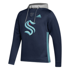 Seattle Kraken adidas Skate Lace Primeblue Team Pullover Hoodie For Sale