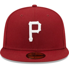Pittsburgh Pirates New Era White Logo 59FIFTY Fitted Hat | MLB For sale