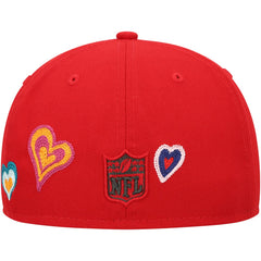Tampa Bay Buccaneers New Era Chain Stitch Heart 59FIFTY Fitted Hat