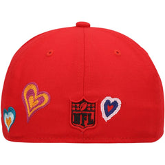 Kansas City Chiefs New Era Chain Stitch Heart 59FIFTY Fitted Hat