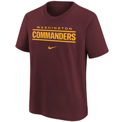 Washington Commanders Nike Youth Wordmark T-Shirt