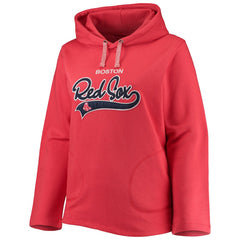 Boston Red Sox Soft as a Grape Women's Plus Size Side Split Pullover Hoodie | MLB Discount
