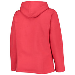 St. Louis Cardinals Soft as a Grape Women's Plus Size Side Split Pullover Hoodie | MLB Online