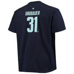 Philipp Grubauer Seattle Kraken Fanatics Big & Tall Name & Number T-Shirt Online