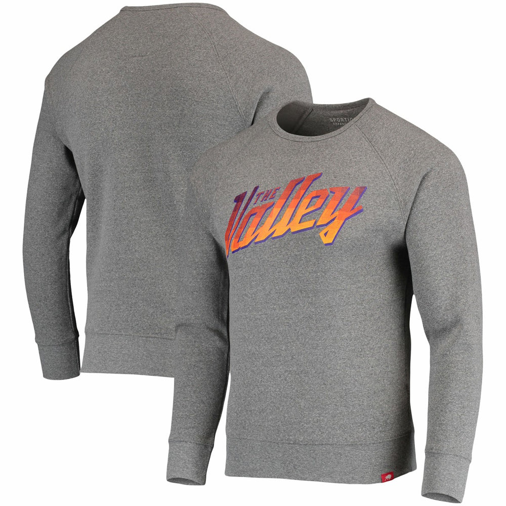 Phoenix Suns Sportiqe Harmon Raglan Tri-Blend Pullover Sweatshirt New