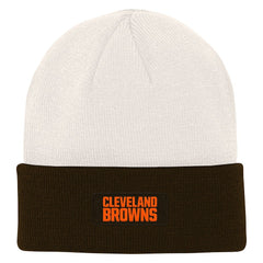 Cleveland Browns Youth Bone Cuffed Knit Hat
