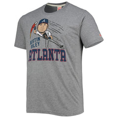 Austin Riley Atlanta Braves Homage Caricature Tri-Blend T-Shirt | MLB For sale