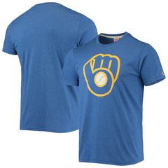 Milwaukee Brewers Homage Hand-Drawn Logo Tri-Blend T-Shirt | MLB New